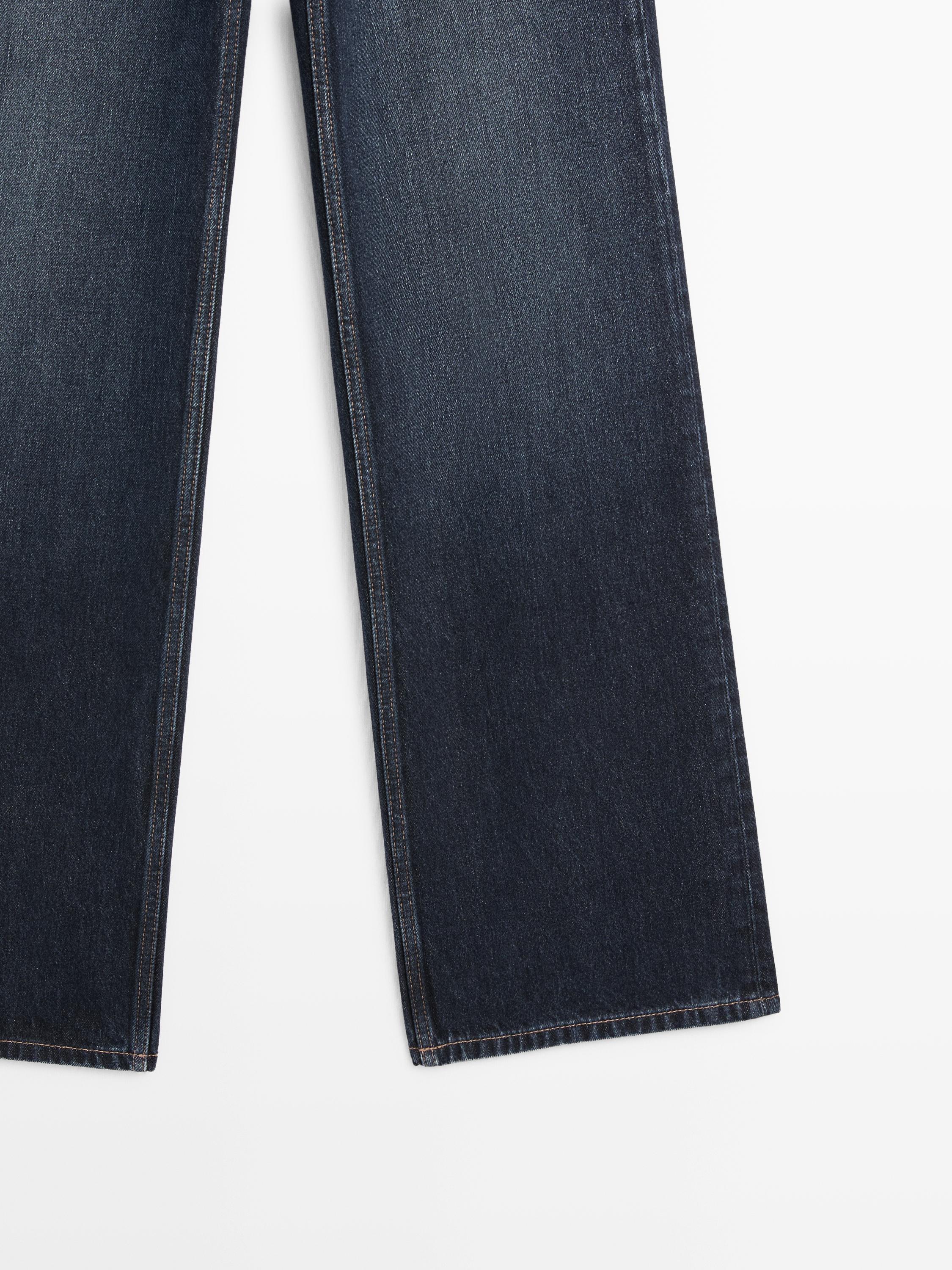 Jean large taille haute
